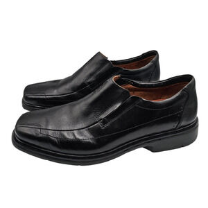 Unstructured by Clarks Black Leather Dress Shoes Comfort Loafers Oxford Mens 11